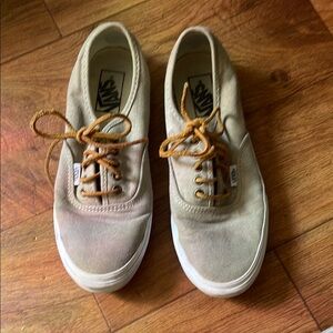 Vans Beige Canvas Sneakers